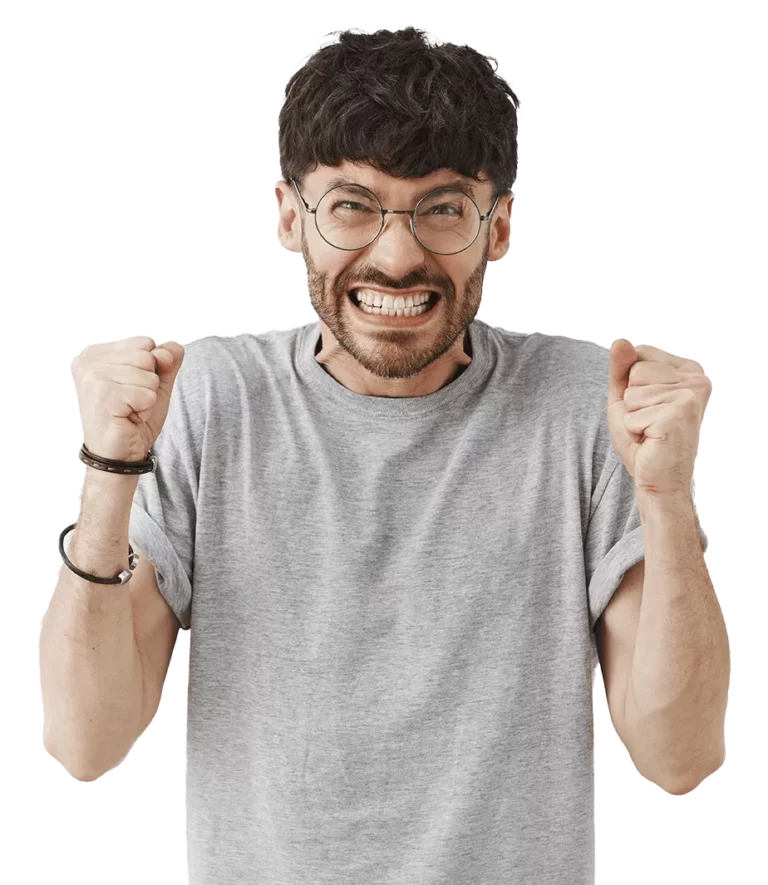 Excited professional